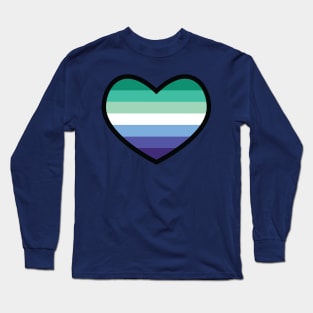 Gay - MLM Flag Heart Long Sleeve T-Shirt